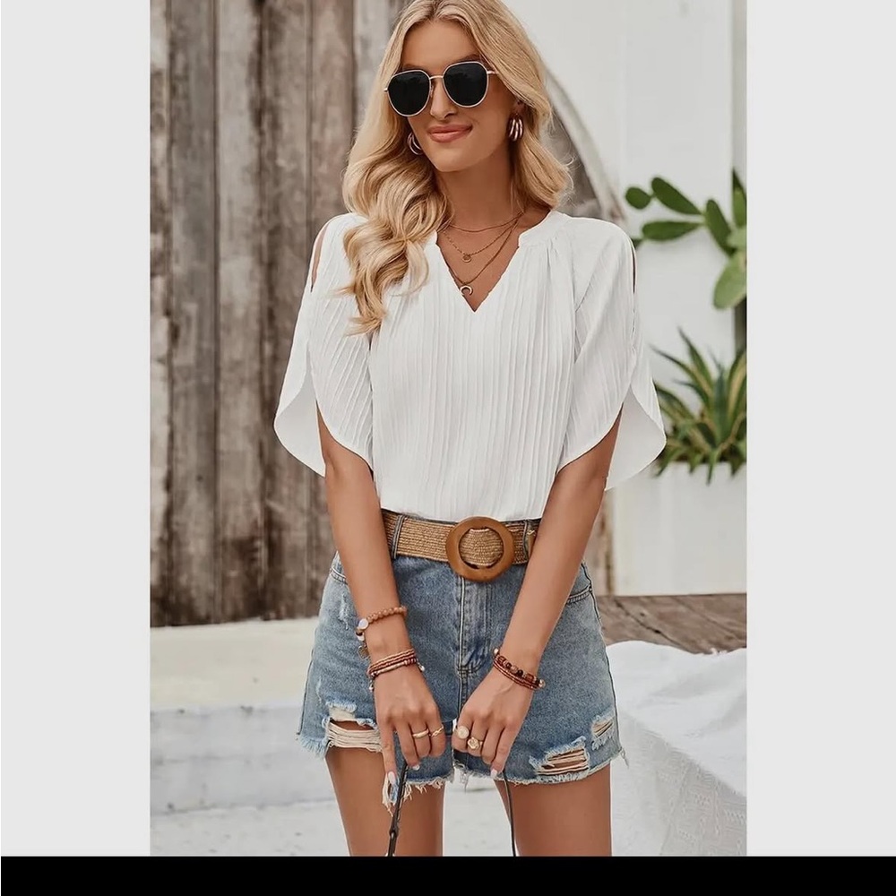 Elegant White Women's Top